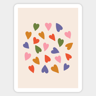 Tween spirit simple colorful hearts Magnet